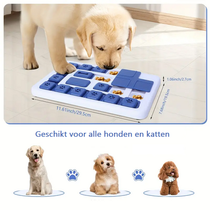 PuzzPaws™ | Langzame Voederbak & Puzzel