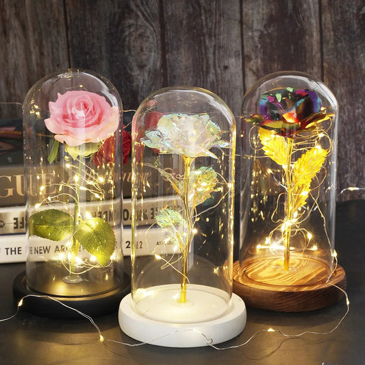 Eeuwige Roos Met Licht™ | Een tijdloos Geschenk van Warmte en Liefde