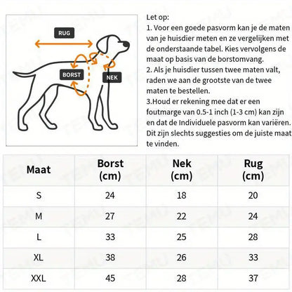 Pawsitive™ | Hondenpyjama met zacht thermisch fluweel