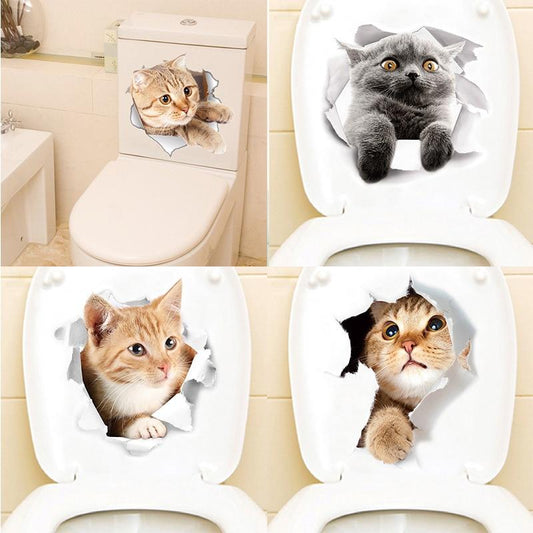 Mewlin™ | Schattige 3D Katten Muurstickers